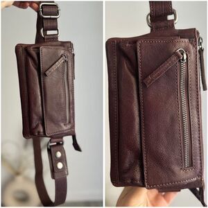 Spikes & Sparrow Waist Bag Fanny Pack Dark Brown
